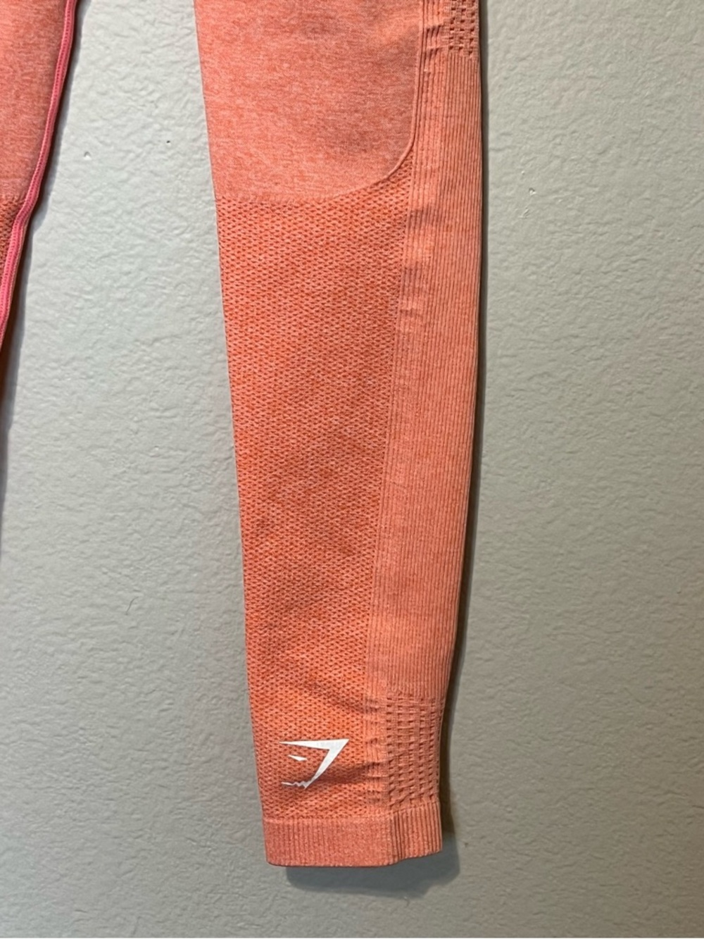 Gymshark Coral Pink Ombre Seamless Leggings - Picture 8 of 8